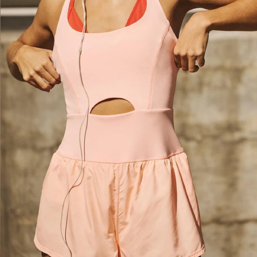 FP Movement Righteous Runsie Pink Size Large NWT